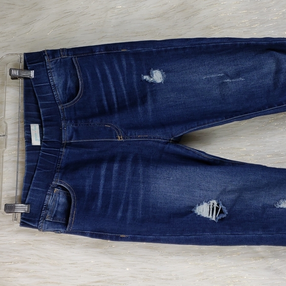 Grace and Lace Distressed Denim Jeggings - Picture 2 of 7